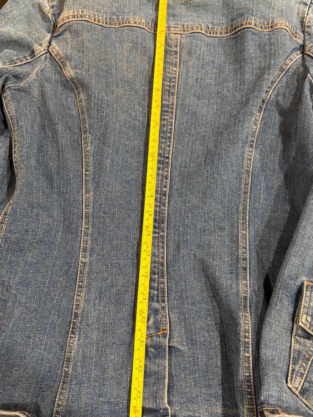 Levi Tailored Denim Jacket Women's Jacket in Faded Blue Large Classic - Picture 16 of 16
